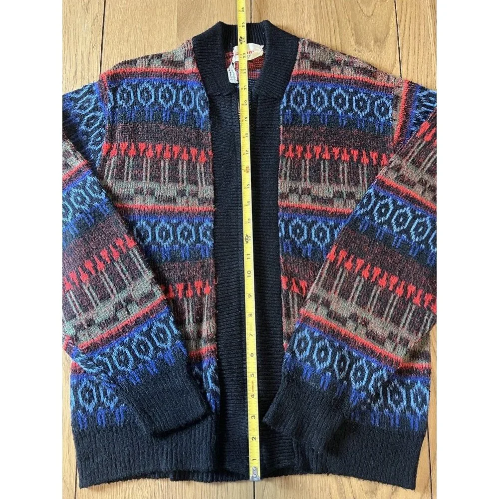 Richman Brothers Argyle Sweater size‎ Medium 100% Virgin Acrylic